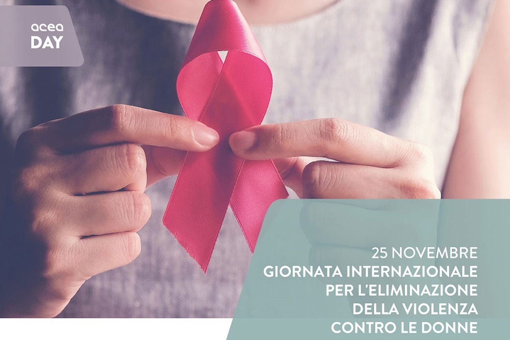 Acea e Servizio Idrico Integrato per la Giornata contro la violenza sulle donne
