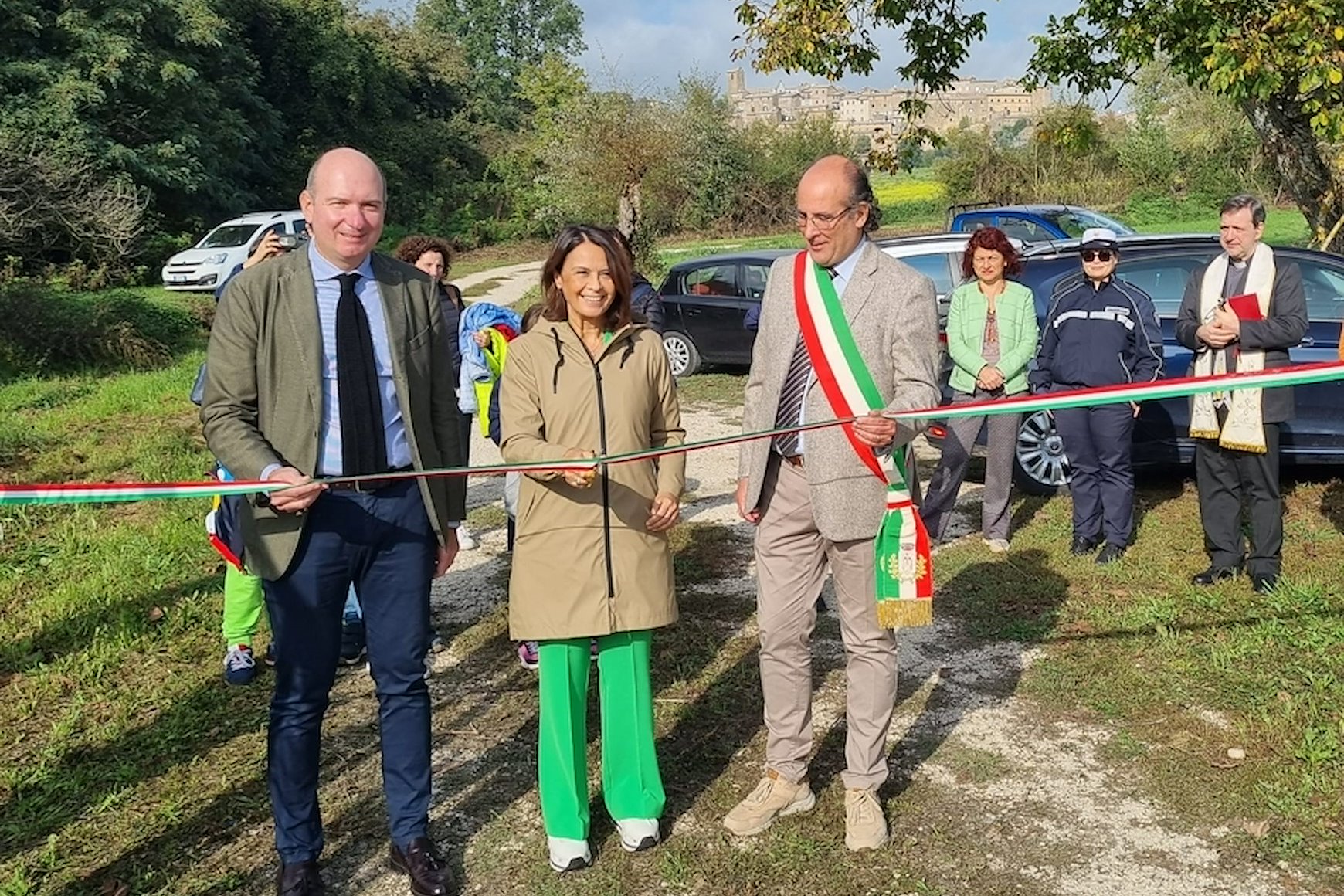 Cerimonia di apertura del depuratore di Porano